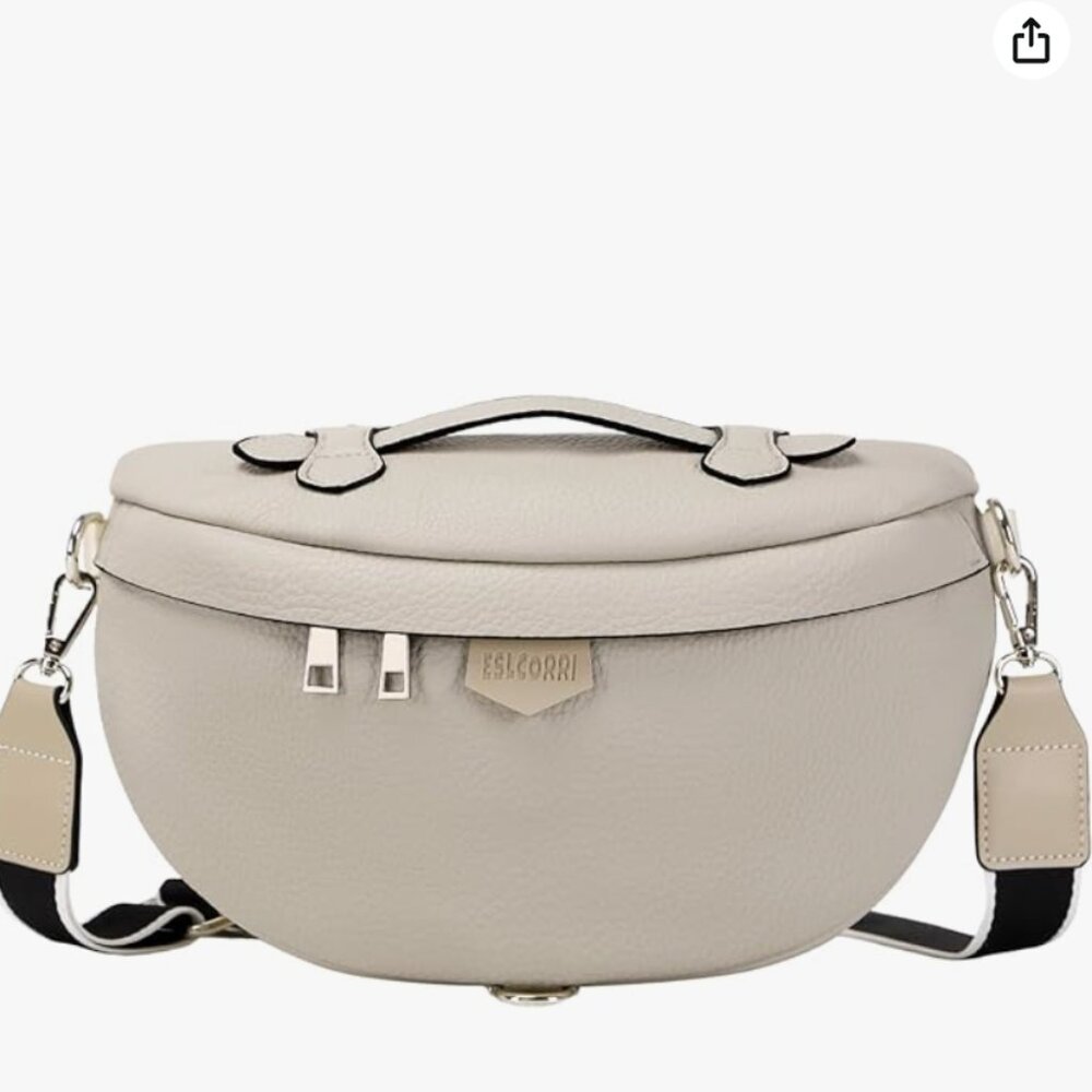 Crossbody Bum Bag in Cream, NWOT